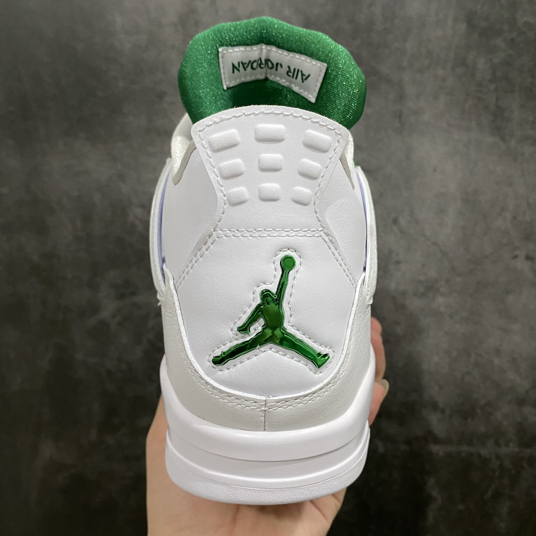 图片[4]-【老DT版本】Air Jordan 4 Retro 白绿金属扣CT8527-113n大厂出品 市场最强版本 完美清洁度n最高工艺复刻 原装无色差修正 全头层制作n原楦原纸板开发 纯正四代版型n原底真实气垫 回弹反馈充足n完美鞋楦打造 市面最高工艺独家外贸鬼佬48大码 尺码：40-48.5-莆田鞋批发中心