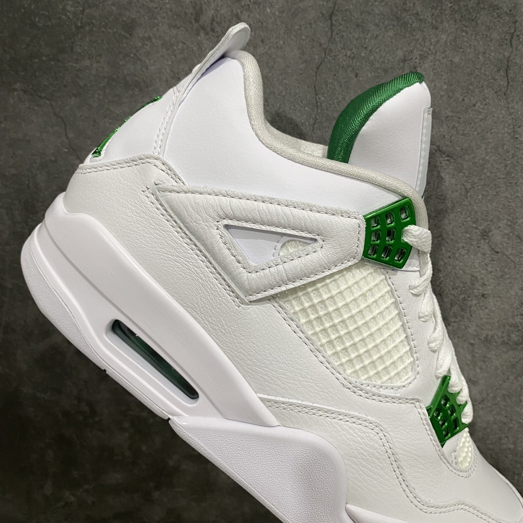 图片[7]-【老DT版本】Air Jordan 4 Retro 白绿金属扣CT8527-113n大厂出品 市场最强版本 完美清洁度n最高工艺复刻 原装无色差修正 全头层制作n原楦原纸板开发 纯正四代版型n原底真实气垫 回弹反馈充足n完美鞋楦打造 市面最高工艺独家外贸鬼佬48大码 尺码：40-48.5-莆田鞋批发中心