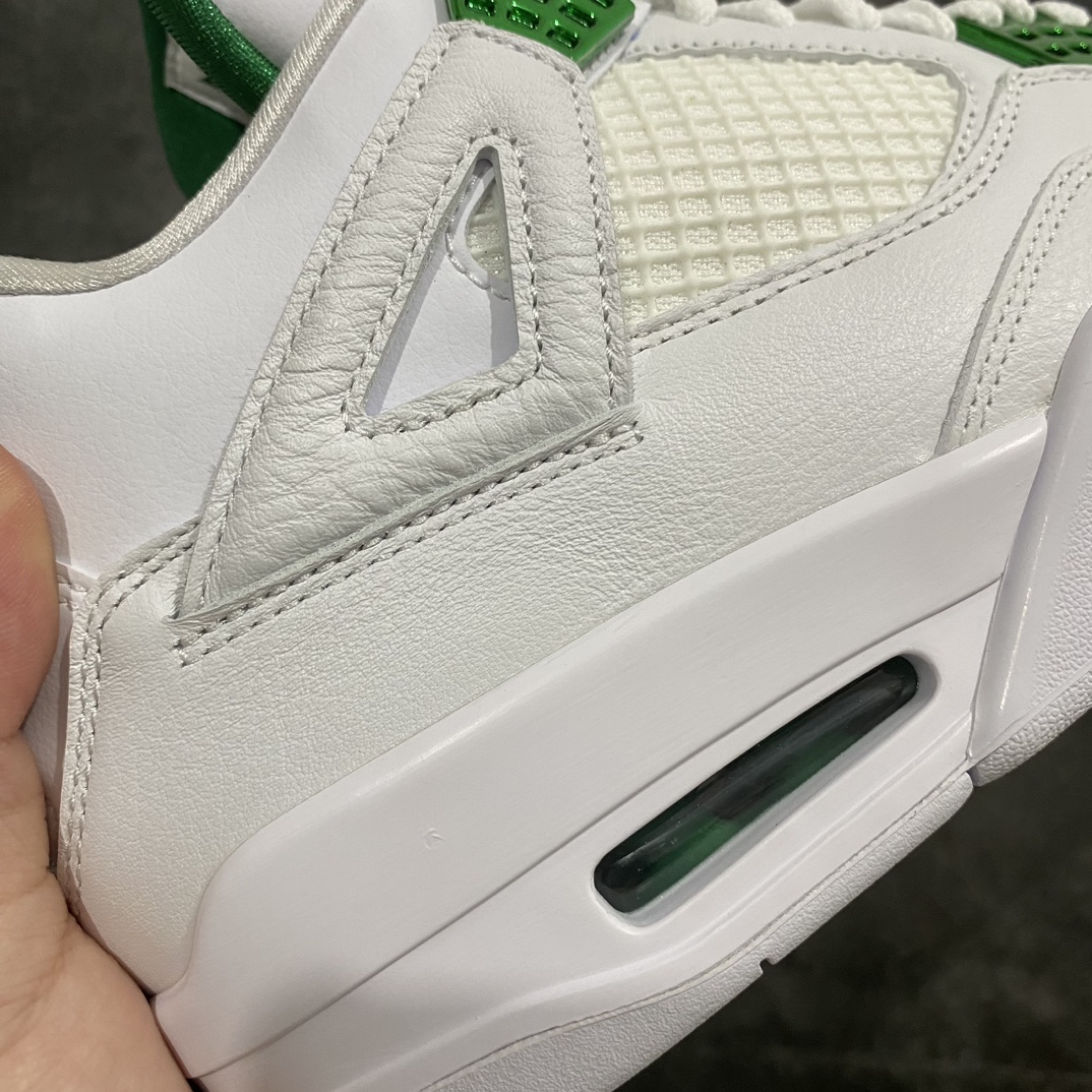 图片[2]-【老DT版本】Air Jordan 4 Retro 白绿金属扣CT8527-113n大厂出品 市场最强版本 完美清洁度n最高工艺复刻  原装无色差修正 全头层制作n原楦原纸板开发 纯正四代版型n原底真实气垫 回弹反馈充足n完美鞋楦打造 市面最高工艺独家外贸鬼佬48大码 尺码：40-48.5-莆田鞋批发中心