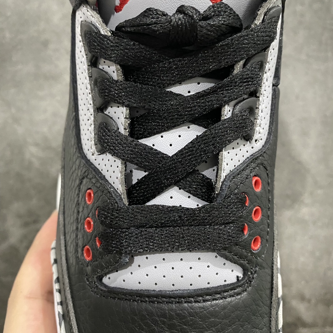 480 【莞产裁片】Air Jordan AJ3 Retro 黑水泥 854262-001