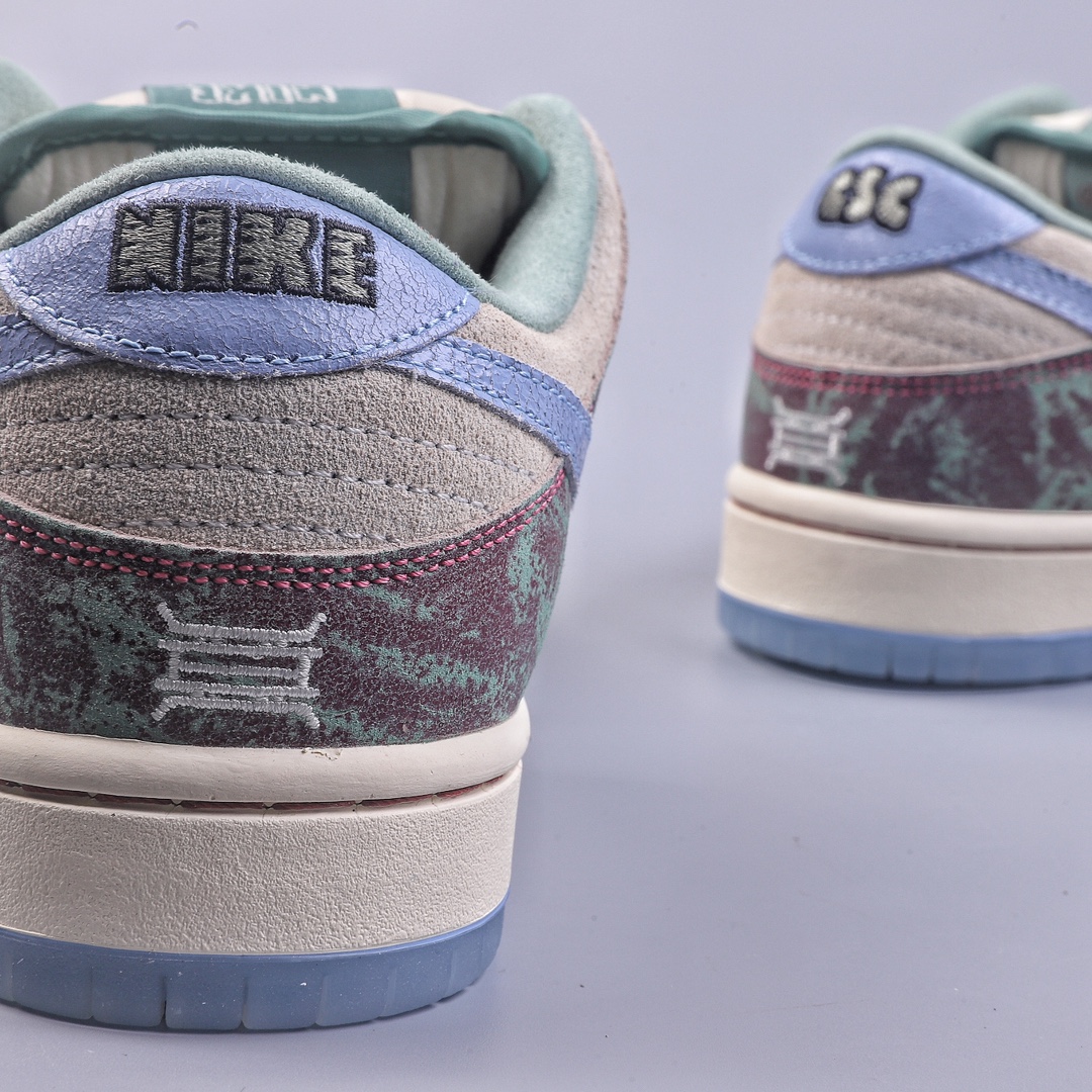 H Crenshaw Skate Club x Nike SB Dunk Low 白紫 FN4193-100