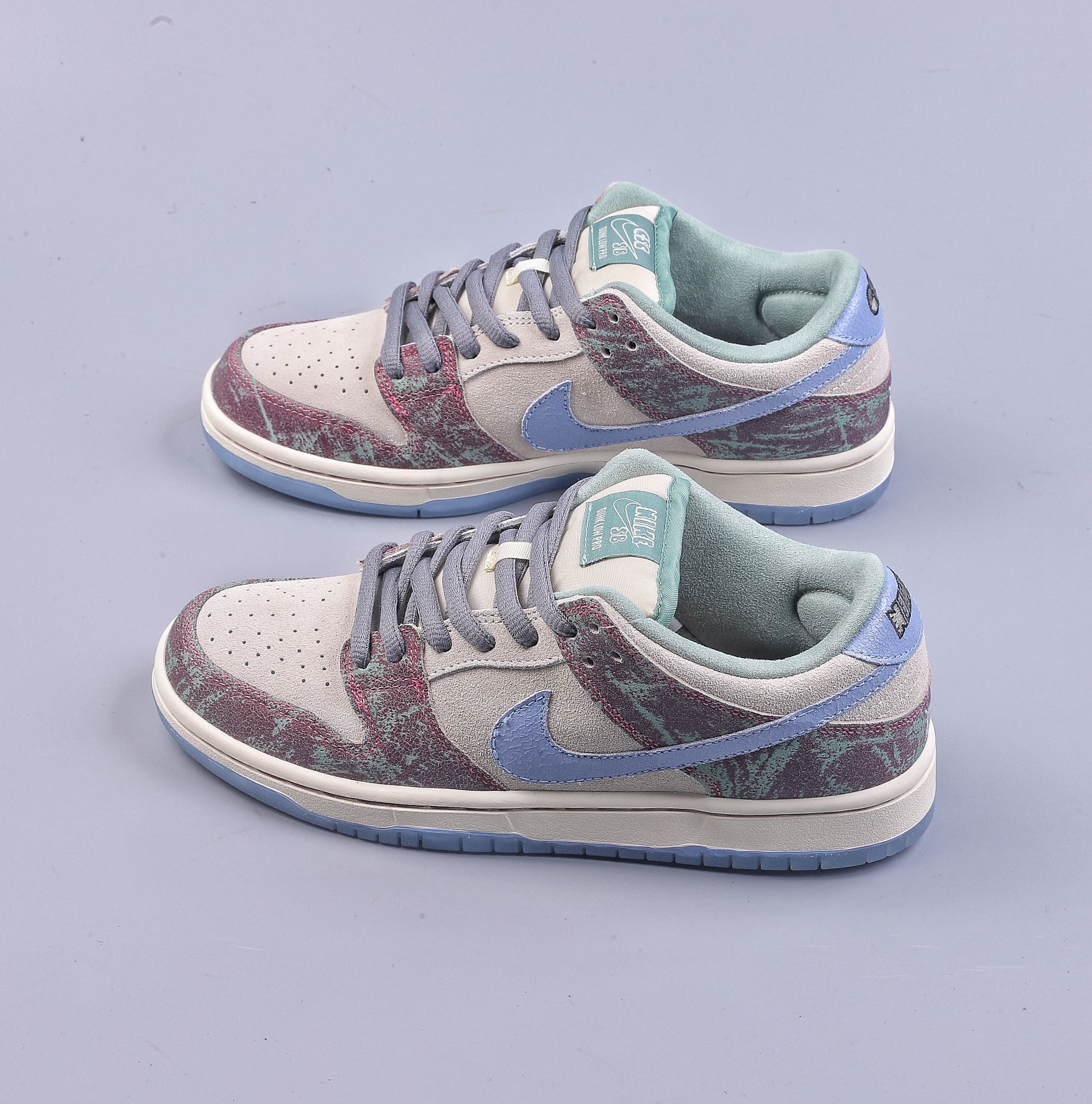 H Crenshaw Skate Club x Nike SB Dunk Low 白紫 FN4193-100