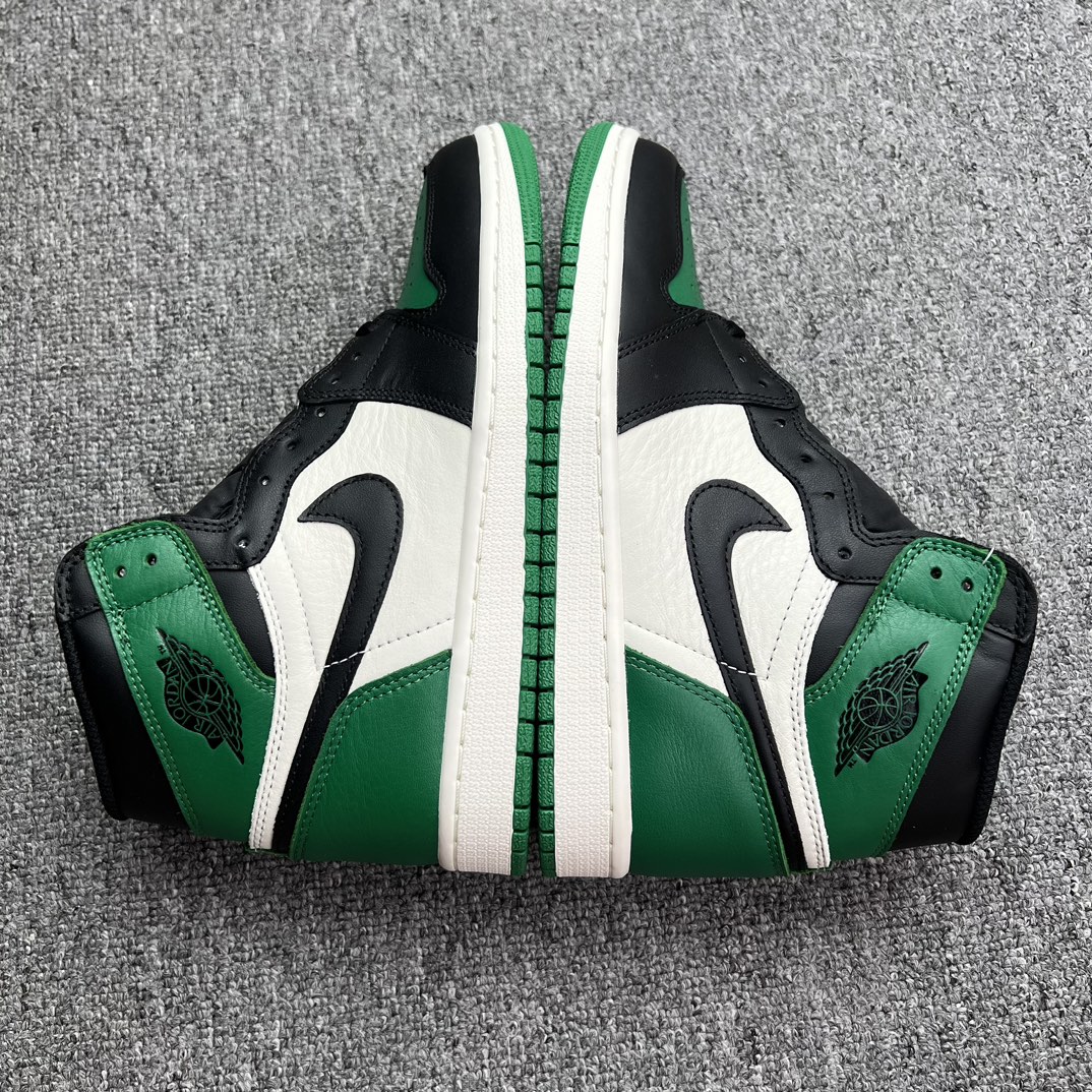 福利特价AirJordan1PineGreenAJ1乔1黑绿脚趾篮球鞋555088-302尺码36-47