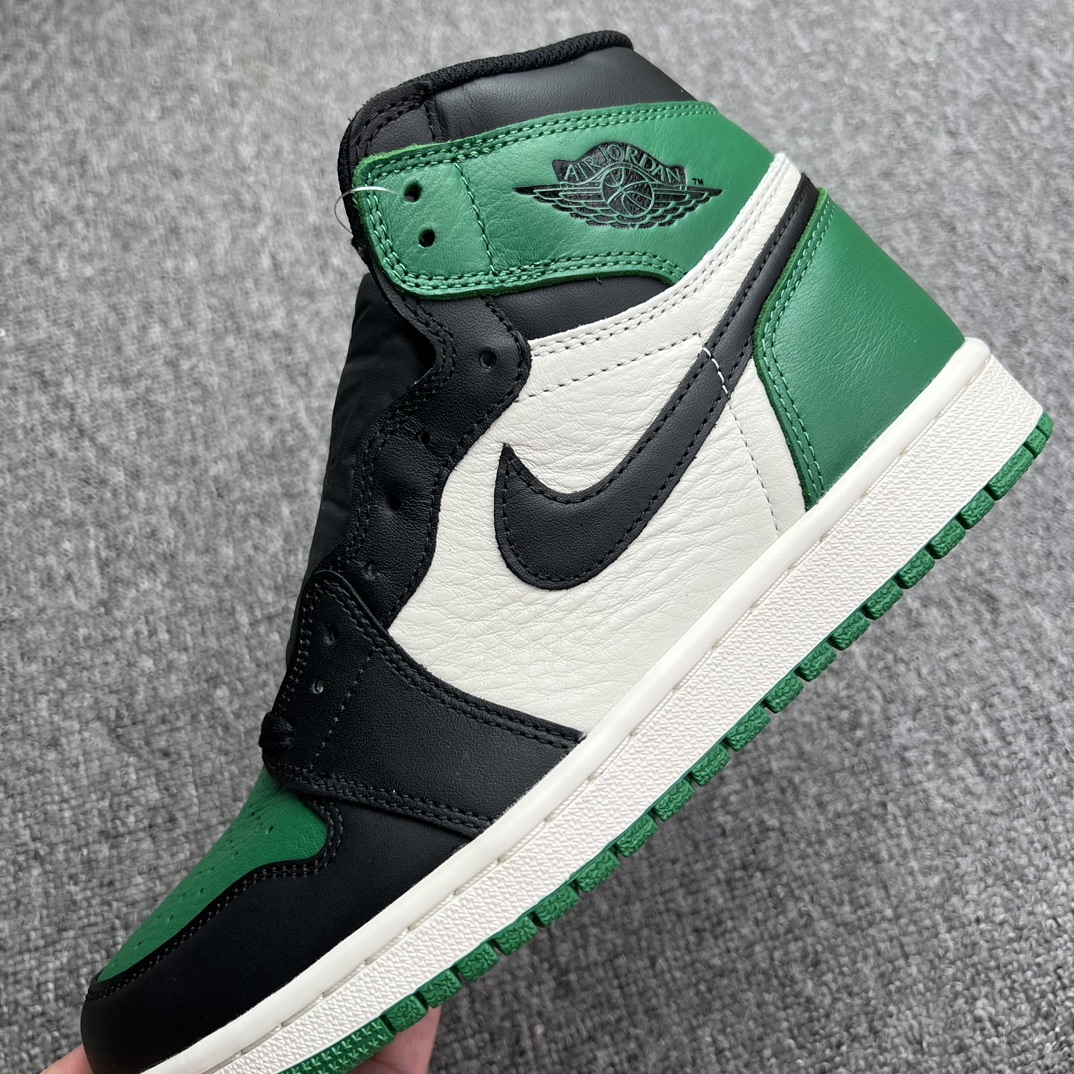 福利特价AirJordan1PineGreenAJ1乔1黑绿脚趾篮球鞋555088-302尺码36-47