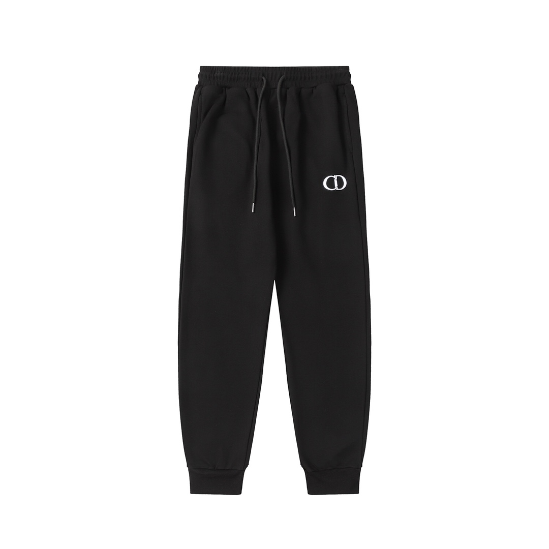 Dior Clothing Pants & Trousers Embroidery Unisex Casual