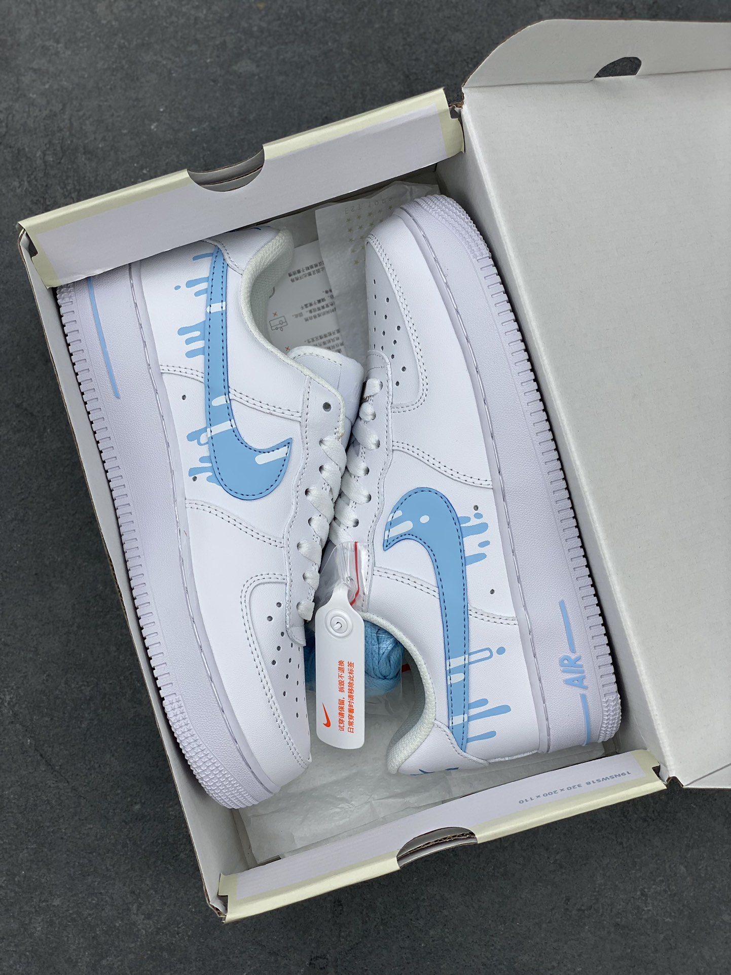 Nike Air Force 1 '07 Low White/Blue Sneakers CW2288-005 10 i1693036112 7458 8