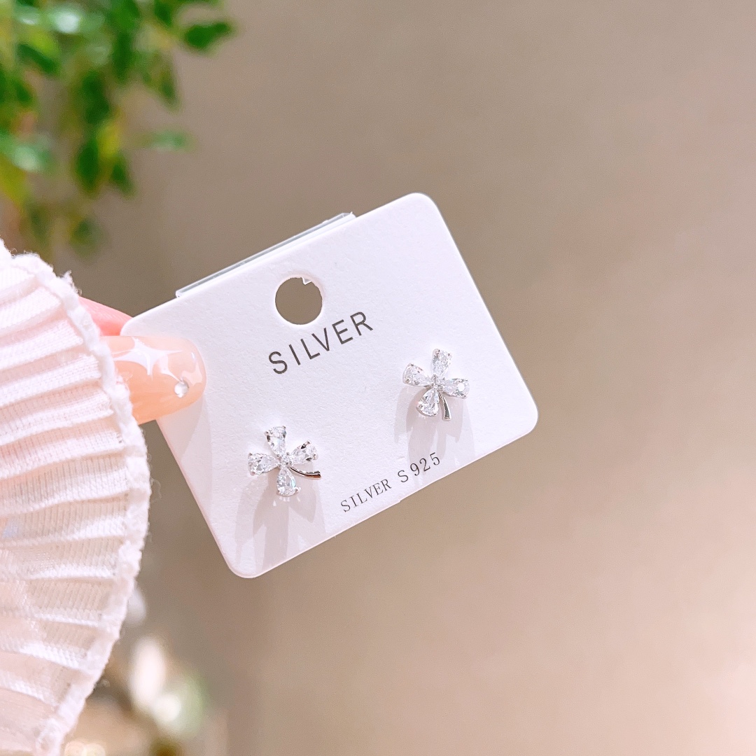 925 Silver Earrings Chic Engagement Silver