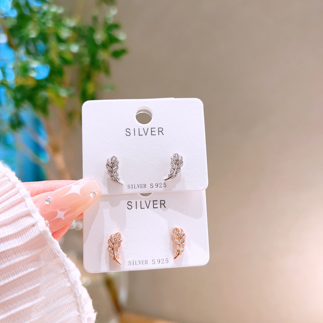 さわやか系S925スターリングシルバーイヤリングシルバー 自分へのご褒美