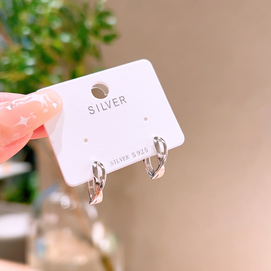 High Polish Silver Ear Cuffs Soft Bestie Gift Silver