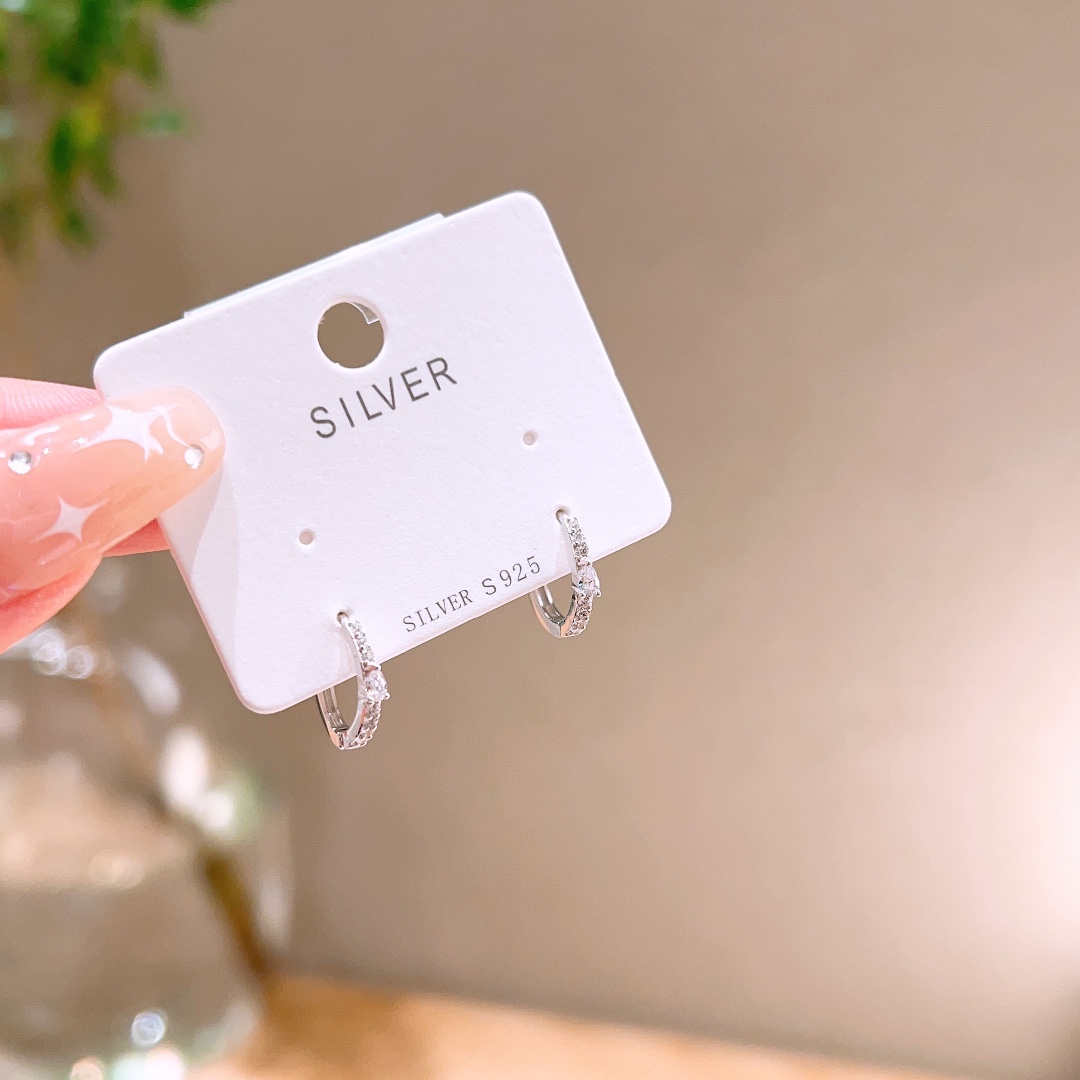 Low Allergy Silver Ear Cuffs Unique Father's Day Silver