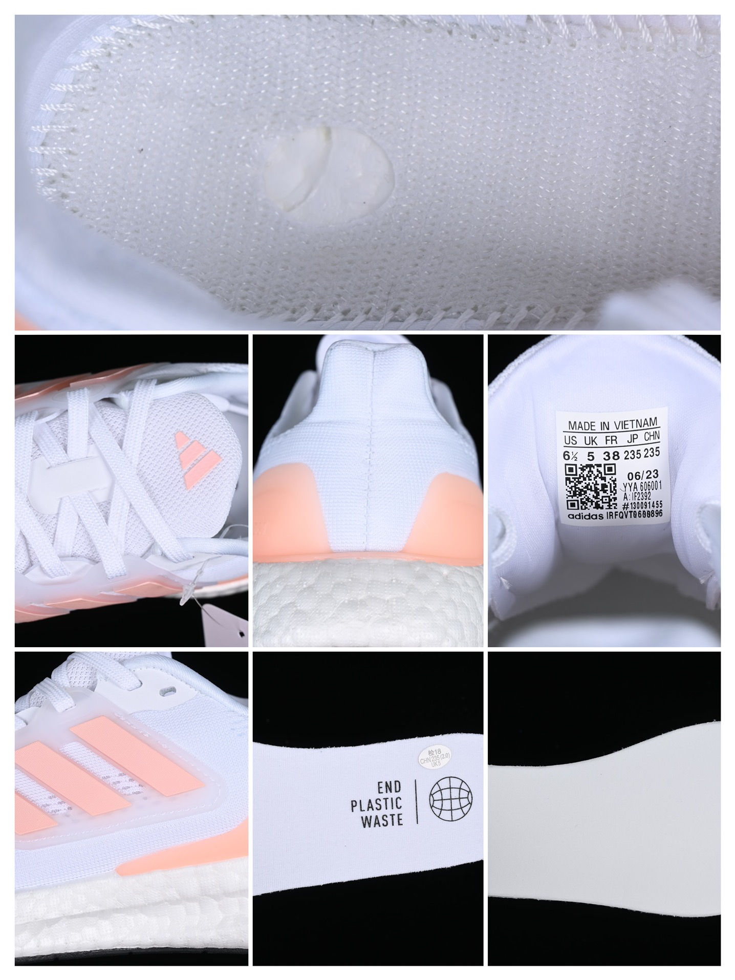 特价AdPureboost22IF2392阿迪简约轻便透气爆米花休闲跑鞋#鞋款保持独特造型以及S型后跟设