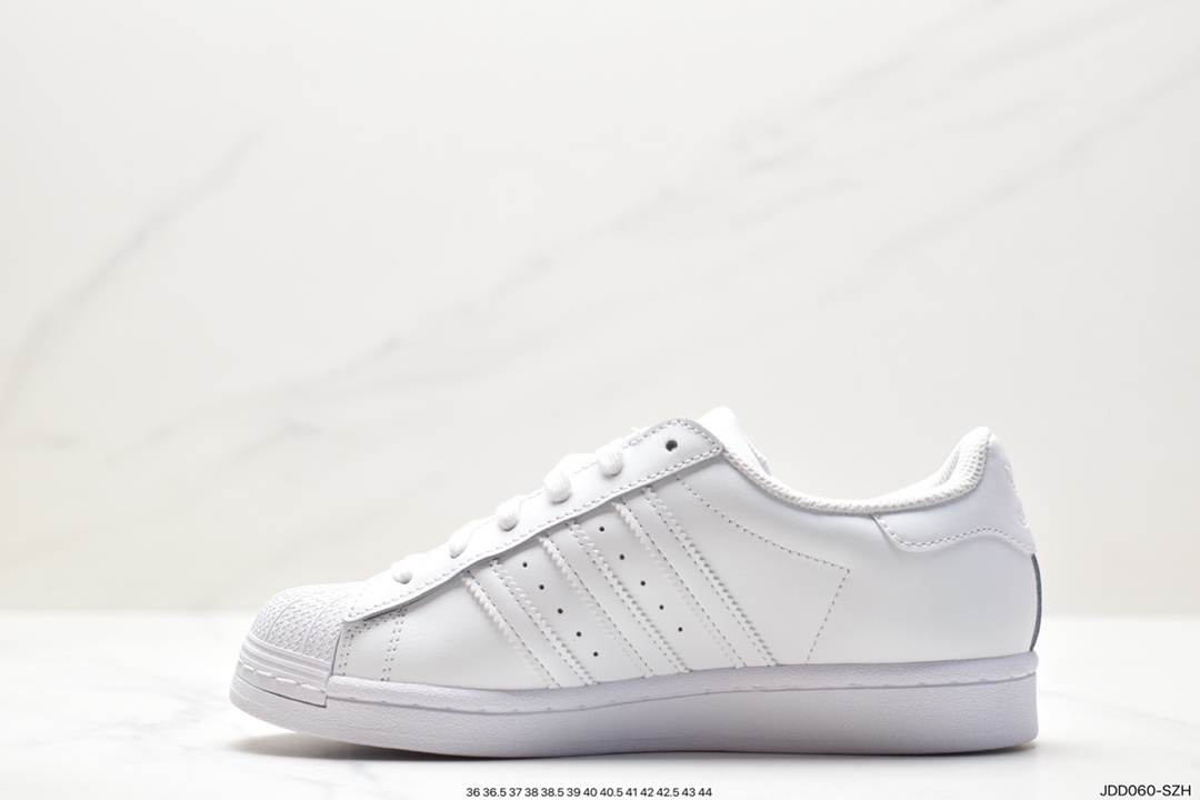 Adidas Originals Superstar ”Sail/Green/Lace” shell toe series low-top sneakers EG4960