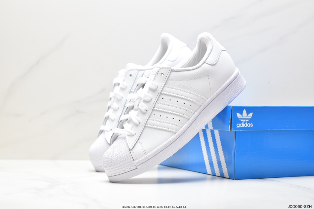 Adidas Originals Superstar ”Sail/Green/Lace” shell toe series low-top sneakers EG4960