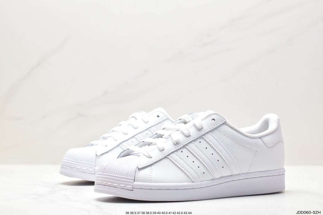 Adidas Originals Superstar ”Sail/Green/Lace” shell toe series low-top sneakers EG4960