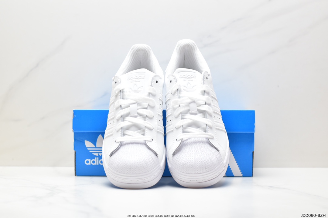 Adidas Originals Superstar ”Sail/Green/Lace” shell toe series low-top sneakers EG4960