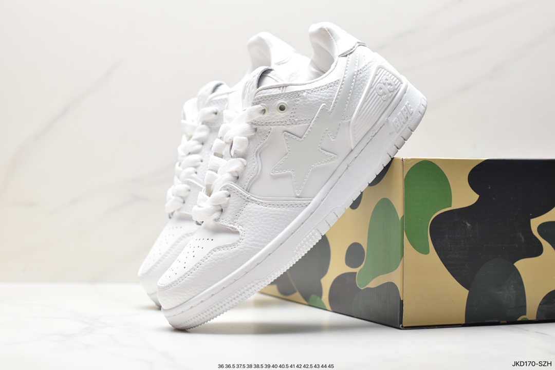 Japanese Harajuku fashion brand A Bathing Ape BAPE Sk8 Sta Low SK8 series low-top casual sports skateboard shoes