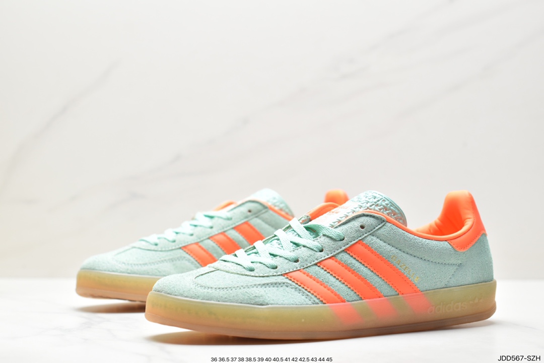 Adidas Originals Gazelle Indoor Trefoil Retro Anti-slip Wear-resistant Low-top Sneakers HQ8717