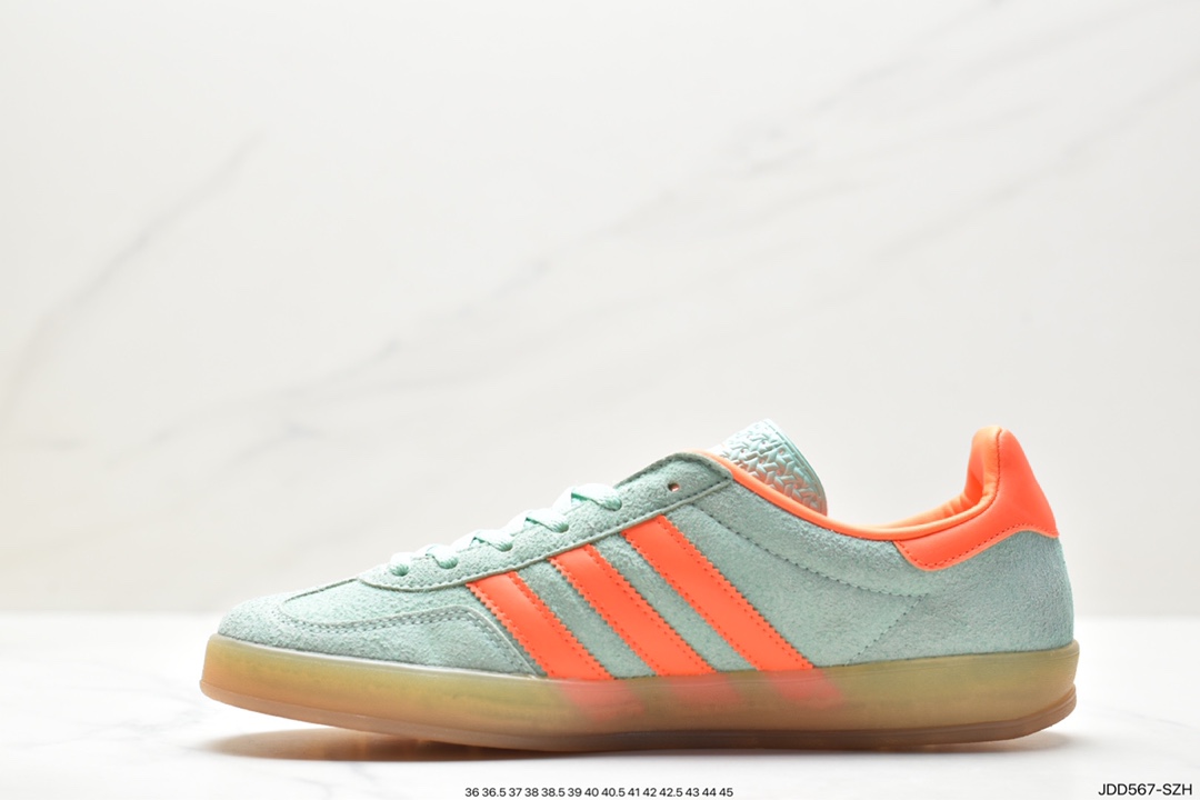 Adidas Originals Gazelle Indoor Trefoil Retro Anti-slip Wear-resistant Low-top Sneakers HQ8717