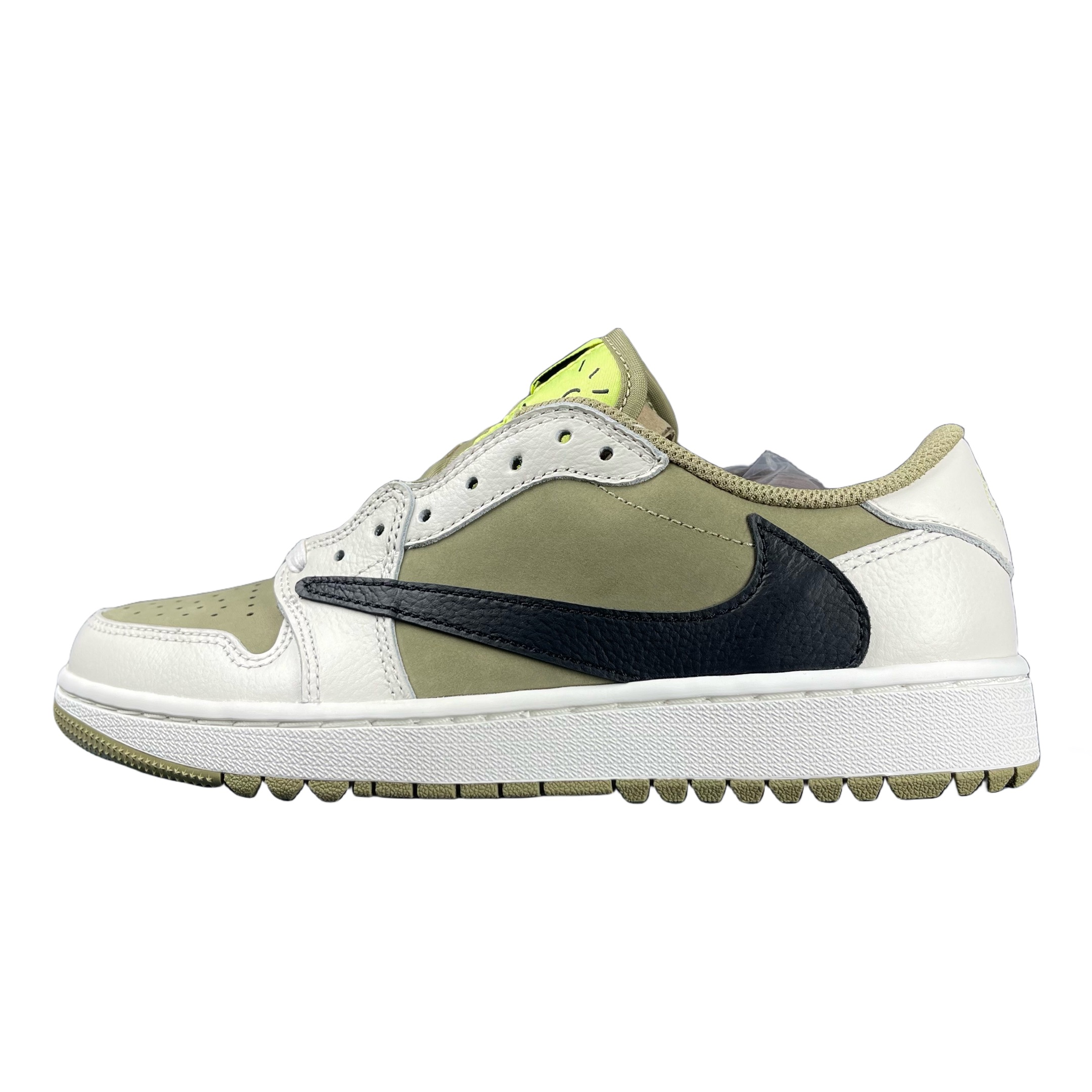 放店💰150 🟡6.0倒钩#FZ3124-200
Air Jordan 1 Low x Fragment x Travis Scott 白棕绿
当前市场最优版本 陆续上架
全鞋采用原装头层皮，用料扎实 精雕细琢
鞋型极致还原 飞翼3D打印改良 深度立体 
四线中底拉帮皮料选材 钢印 背胶一应俱全 全新批次 原装原模大底全鞋原厂定制皮料，
手感细腻正确折边工艺 完美细节诠释。
官方货号：FZ3124 200XG
Size：36 36.5 37.5 38 38.5 39 40 40.5 41 42 42.5 43 44 44.5 45 46 47.5