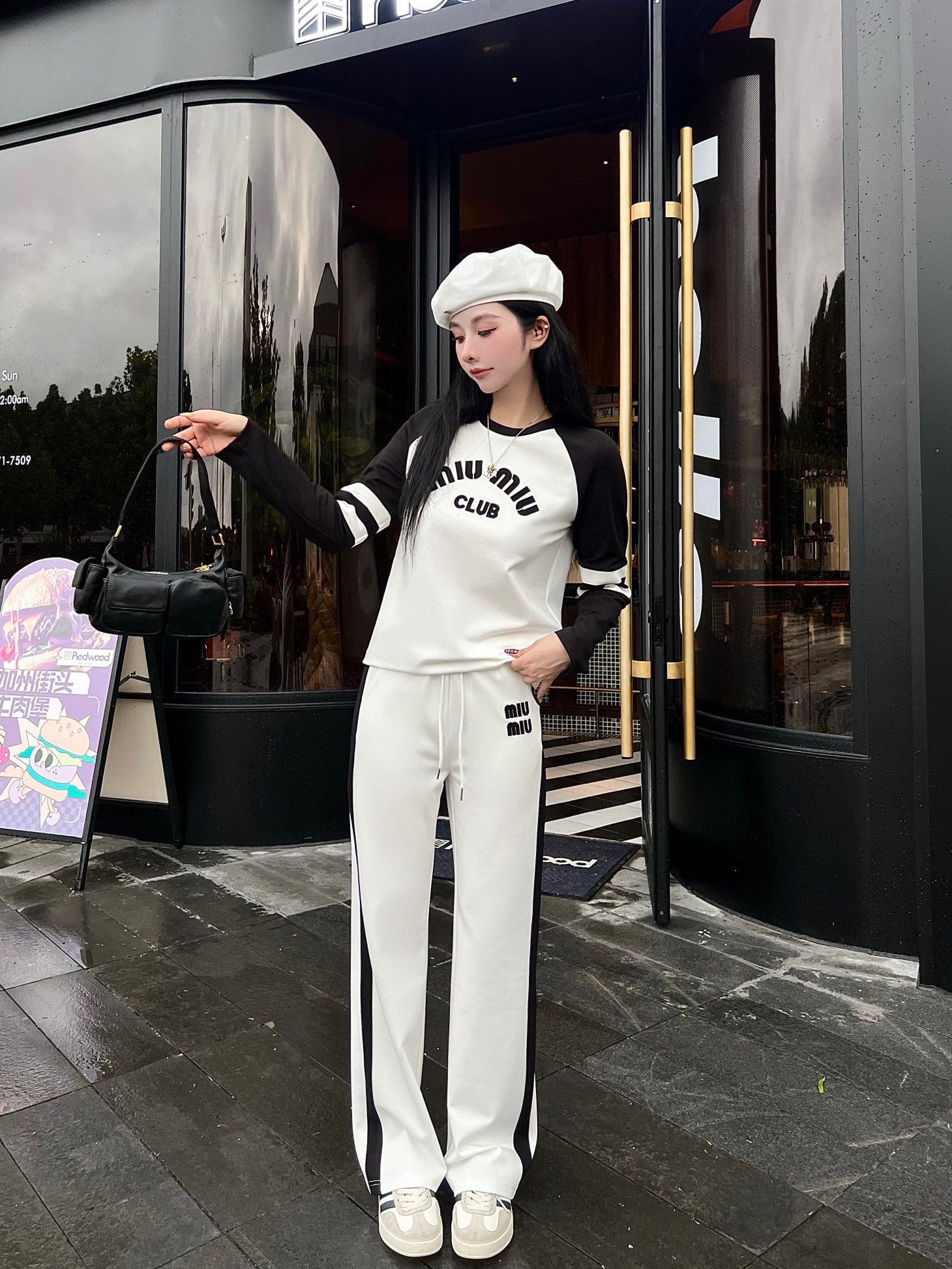 MiuMiu Clothing Two Piece Outfits & Matching Sets Black White Fall/Winter Collection Casual