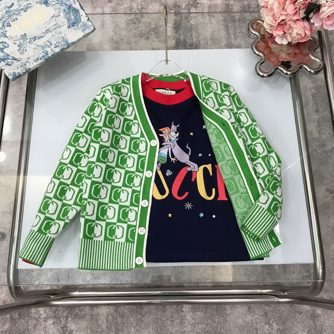 Limited Edition GUCC* 2023/SS: Stylish Long-Sleeved Knitwear Sets with Classic GGLogo Design - 图片 8