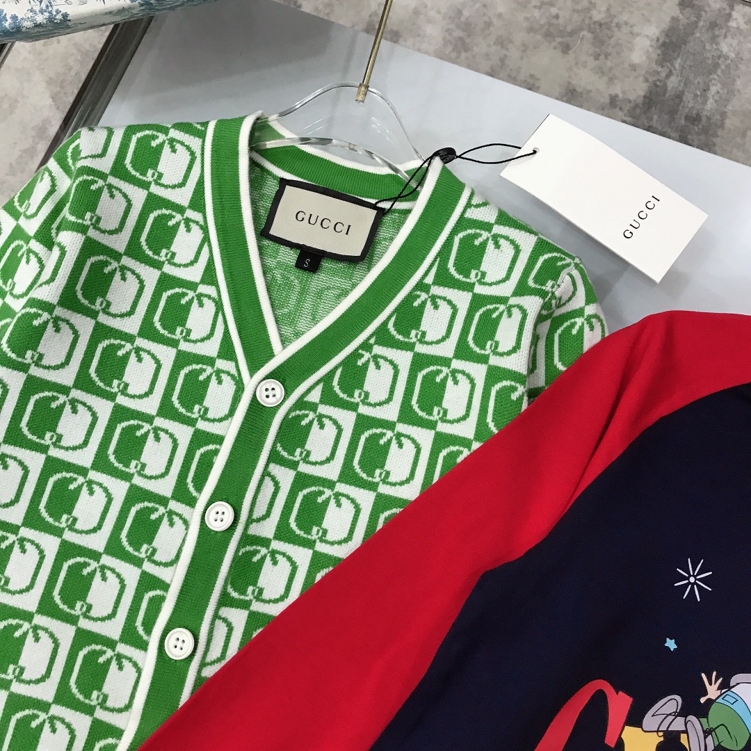 Limited Edition GUCC* 2023/SS: Stylish Long-Sleeved Knitwear Sets with Classic GGLogo Design - 图片 5