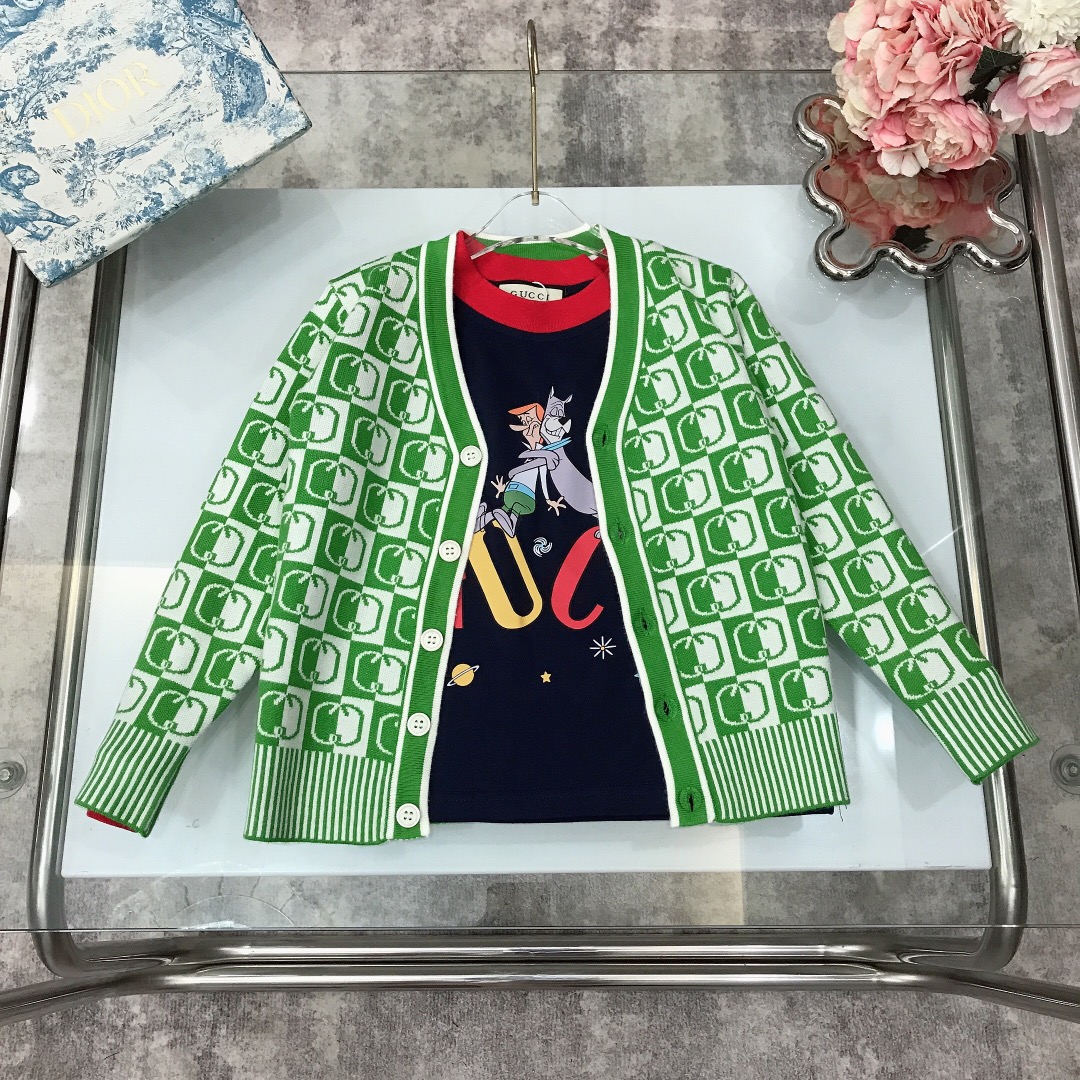 Limited Edition GUCC* 2023/SS: Stylish Long-Sleeved Knitwear Sets with Classic GGLogo Design - 图片 6