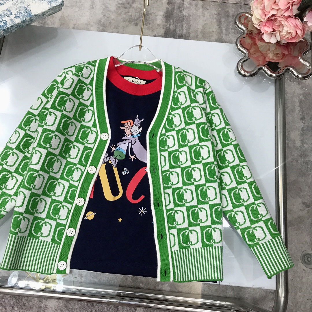Limited Edition GUCC* 2023/SS: Stylish Long-Sleeved Knitwear Sets with Classic GGLogo Design - 图片 7