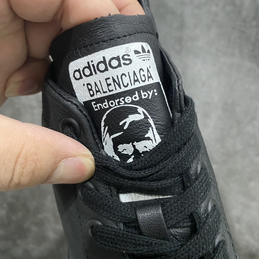 图片[6]-【OK版本】Balenciaga x Adidas Originals StanSmith巴黎世家阿迪达斯联名款史密斯做旧风运动鞋 HP6779n鞋面整体超软头层小牛皮  牛皮软而细腻 毛孔清晰可见，上脚柔软度完美，知名顶级大厂出品，品质信得过💪🏻 尺码 35 36 37 38 39 40 41 42 43 44 45-莆田鞋批发中心