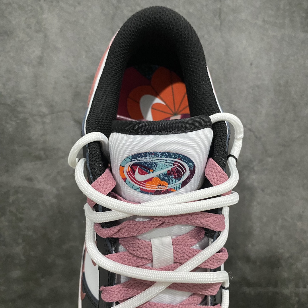 【CS版本】NK Dunk Low Multi-Color Swoosh SB低帮解构绑带活力三勾 黑白紫 FD4623-153