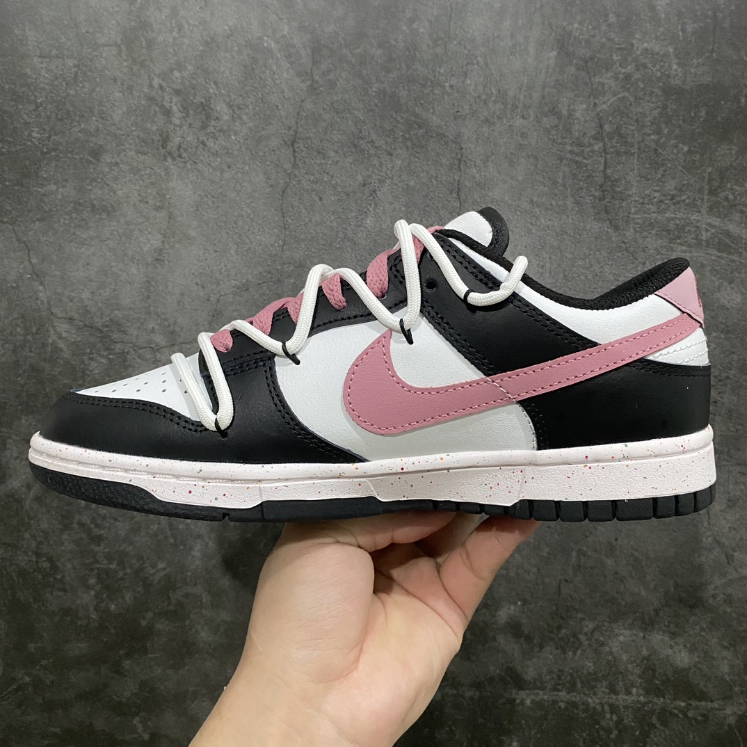 【CS版本】NK Dunk Low Multi-Color Swoosh SB低帮解构绑带活力三勾 黑白紫 FD4623-153