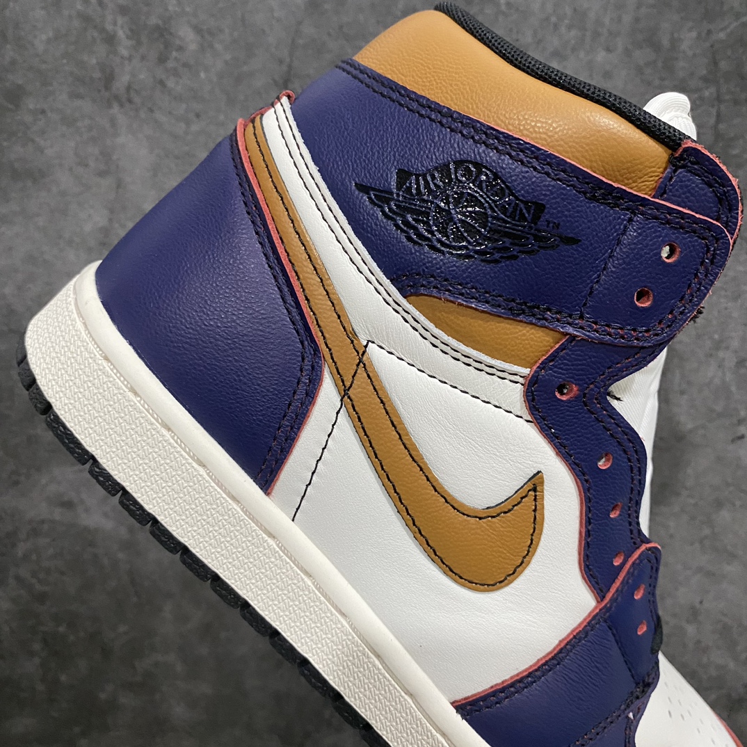 【原厂版】Air Jordan 1 Retro High OG Court Purple AJ1 乔丹1代高帮刮刮乐紫金湖人 CD6578-507