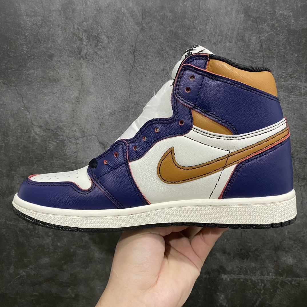 【原厂版】Air Jordan 1 Retro High OG Court Purple AJ1 乔丹1代高帮刮刮乐紫金湖人 CD6578-507