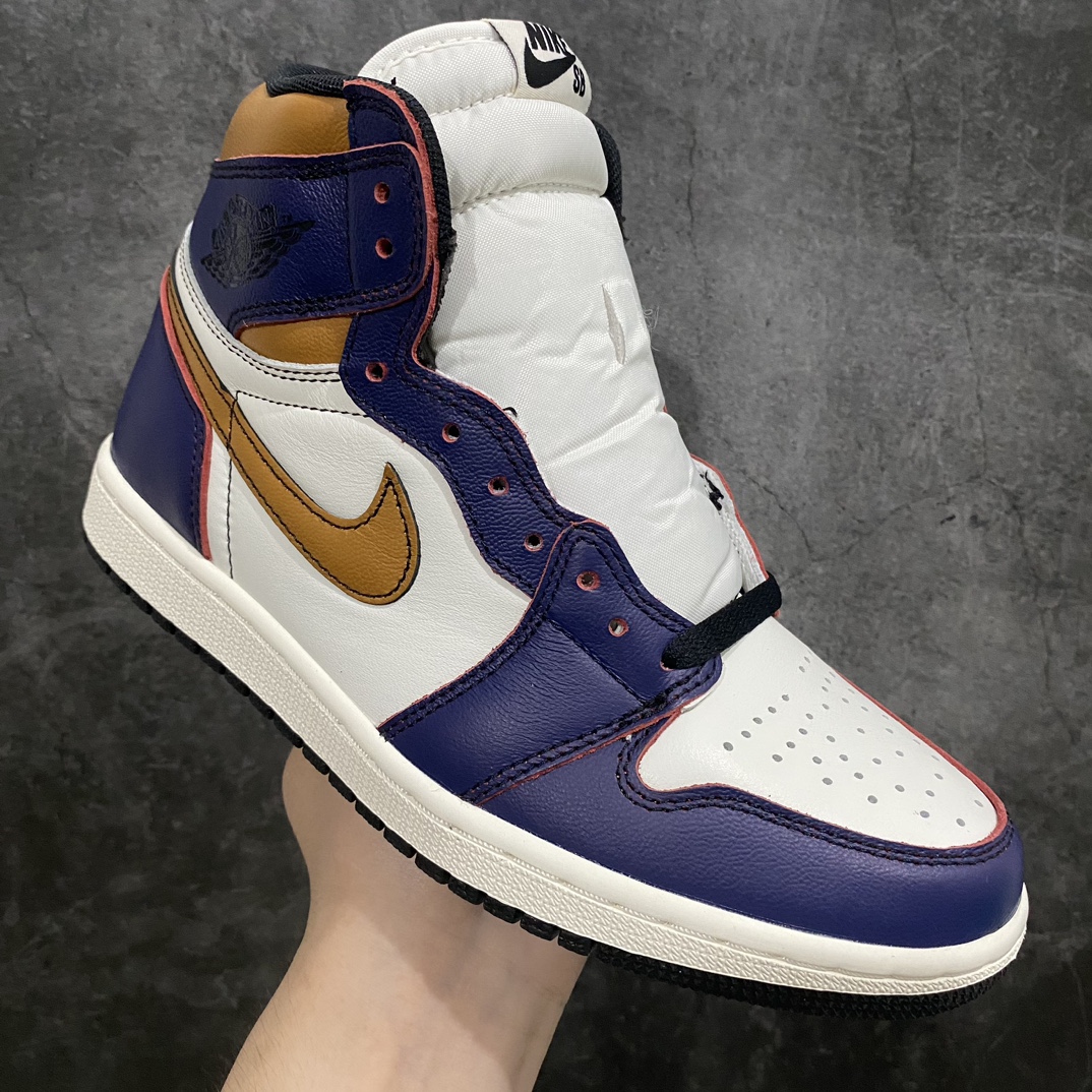 【原厂版】Air Jordan 1 Retro High OG Court Purple AJ1 乔丹1代高帮刮刮乐紫金湖人 CD6578-507