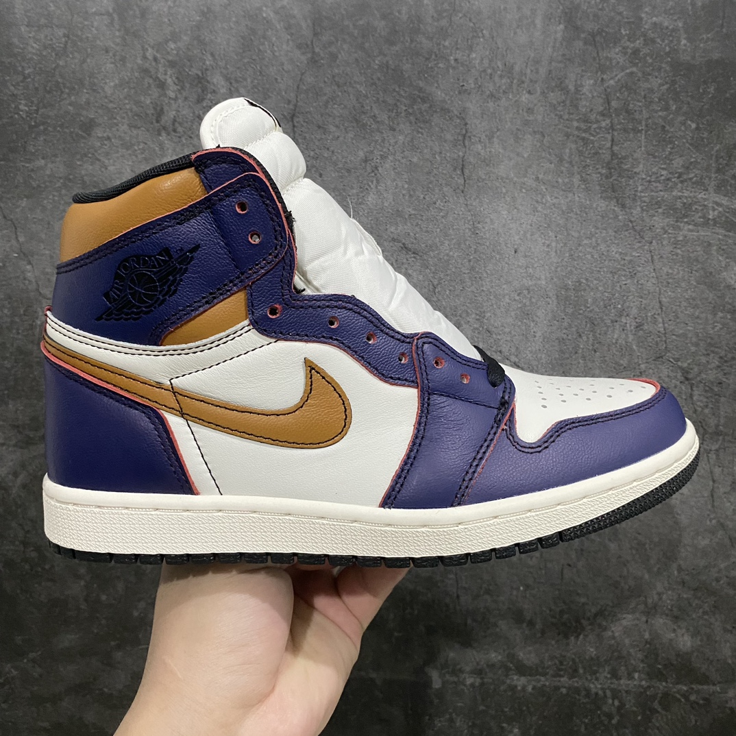 【原厂版】Air Jordan 1 Retro High OG Court Purple AJ1 乔丹1代高帮刮刮乐紫金湖人 CD6578-507