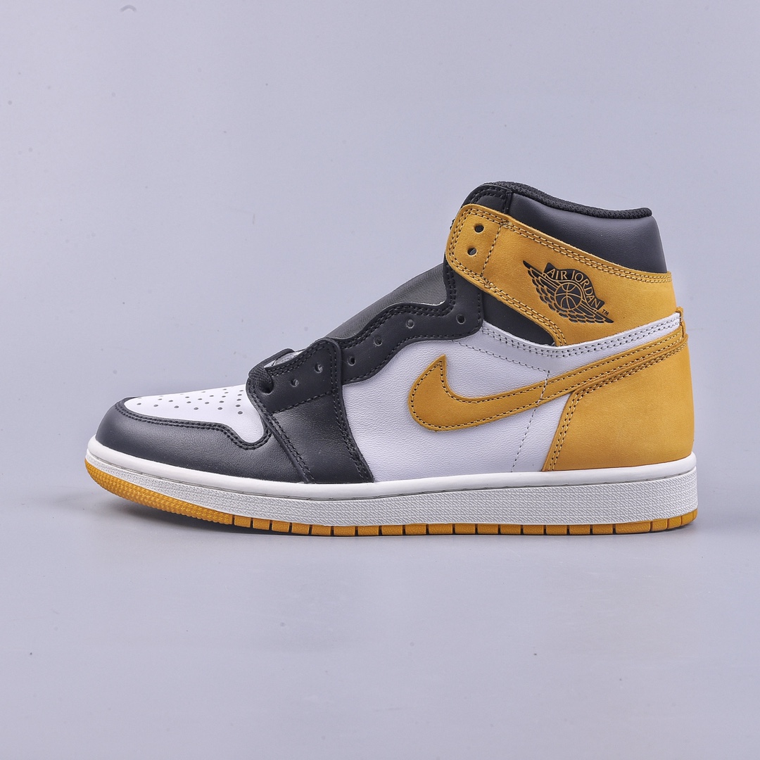 外贸版 Air Jordan AJ1 Retro High 六冠王黑黄脚趾 555088-109