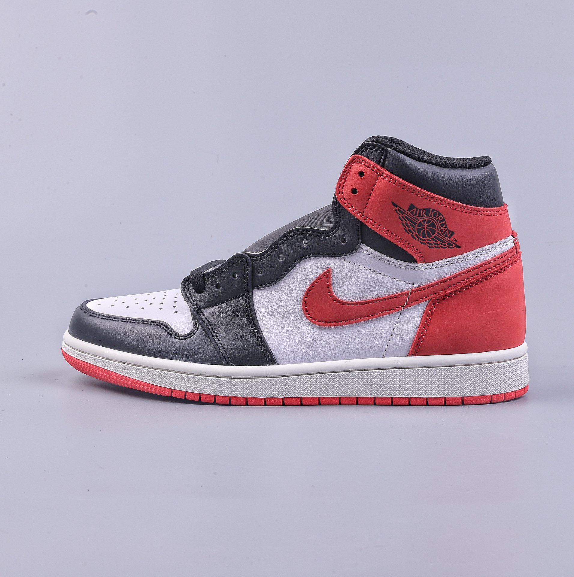 外贸版 Air Jordan AJ1 Retro High 六冠王黑红脚趾 555088-112