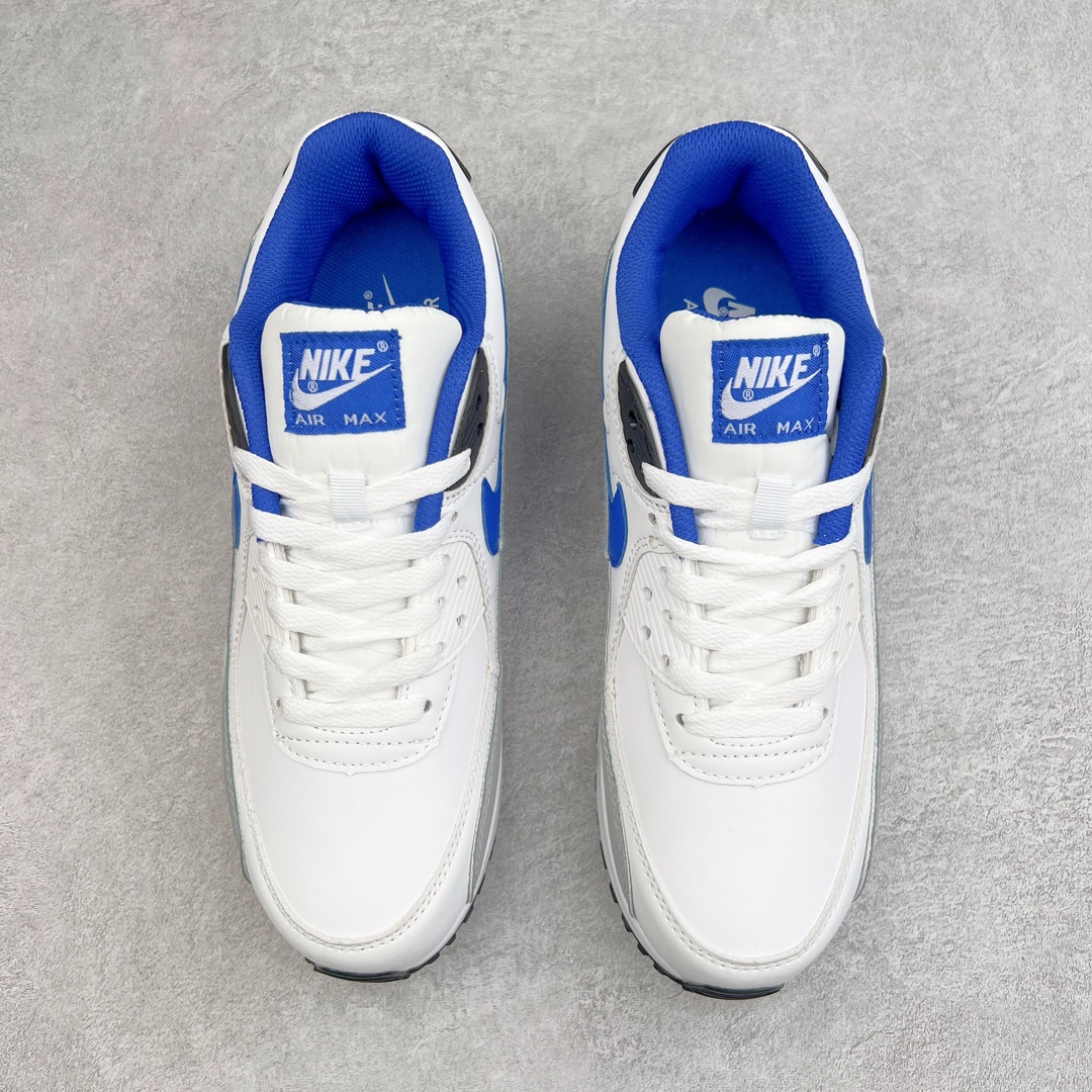 图片[2]-＃MX版 NK Air MAX 90 气垫复古减震跑步鞋 FN6843-100 经典重温 独家陆续补货 外单专供大厂出品 品质稳定 一百余色 终端操作 Air Max 90于1990年推出 来自Air Max系列 在Air Max 1的基础上改进而得 增加了气垫面积 外型上也更为流线 最特別的就是加入了菱纹塑胶嵌板 为Air Max 90增添了许多潮流气息 皮革鞋面 造就出色耐穿性和支撑力 Max Air缓震配置搭配泡棉中底 令Air Max 90轻盈而舒适 华夫格橡胶外底 铸就Air Max 90非凡的抓地力 而Air Max 90不仅是一双跑鞋 它成功跨越了时间的演进 成为了球鞋文化与潮流圈中最熟为人知的鞋款之一 尺码：36 36.5 37.5 38 38.5 39 40 40.5 41 42 42.5 43 44 44.5 45-选品中心