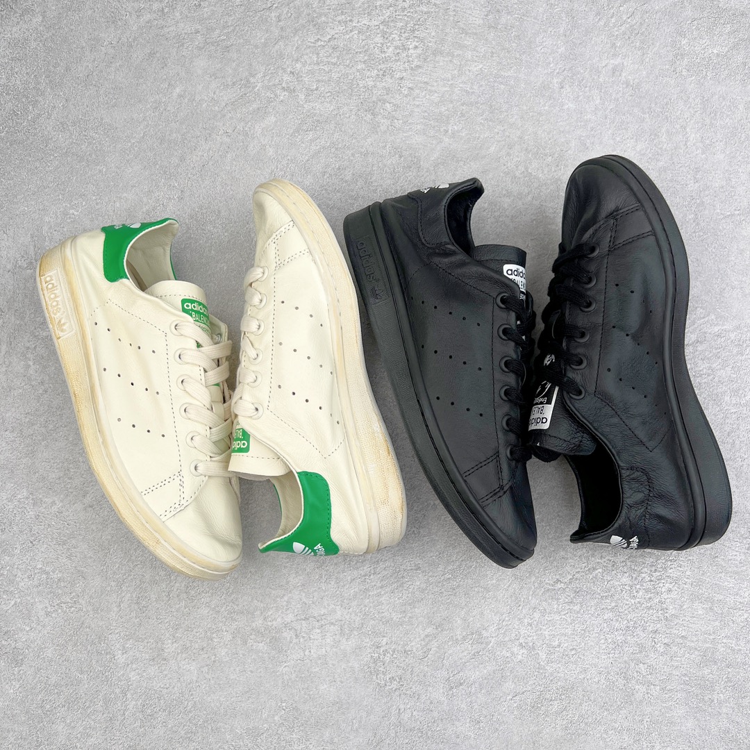 图片[3]-💰160 ＃纯原福利‼Balenciaga x Adidas Originals StanSmith 巴黎世家阿迪达斯联名款史密斯做旧风运动鞋 设计简洁 其流线鞋头设计和疏孔三间成为全球的时尚指标 这种皮革运动鞋配备饰有三叶标志的鞋踭垫 皮革衬里缔造舒适的穿着体验 尺码 35 36 37 38 39 40 41 42 43 44 45 编码：Xby2936030-运动鞋