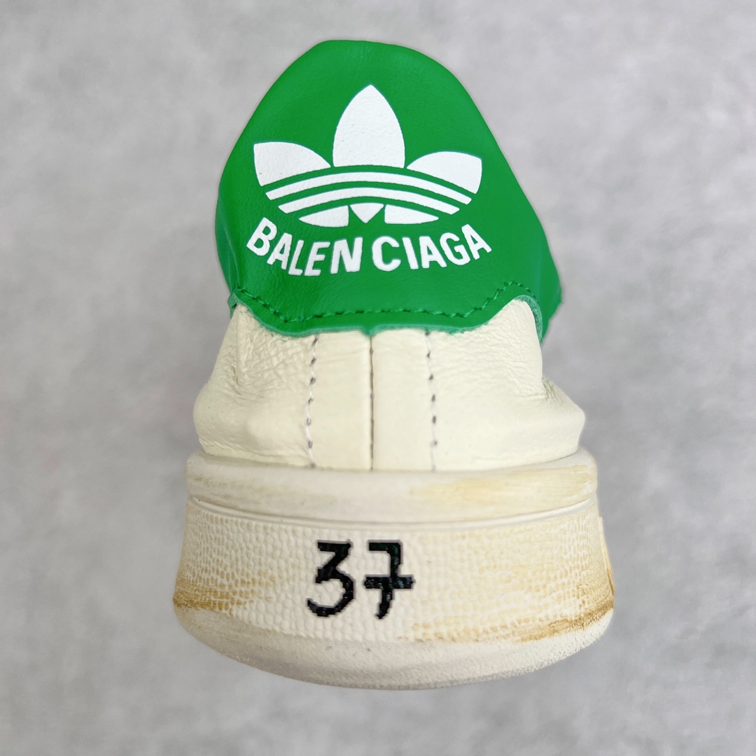 图片[8]-💰160 ＃纯原福利‼Balenciaga x Adidas Originals StanSmith 巴黎世家阿迪达斯联名款史密斯做旧风运动鞋 设计简洁 其流线鞋头设计和疏孔三间成为全球的时尚指标 这种皮革运动鞋配备饰有三叶标志的鞋踭垫 皮革衬里缔造舒适的穿着体验 尺码 35 36 37 38 39 40 41 42 43 44 45 编码：Xby2936030-运动鞋