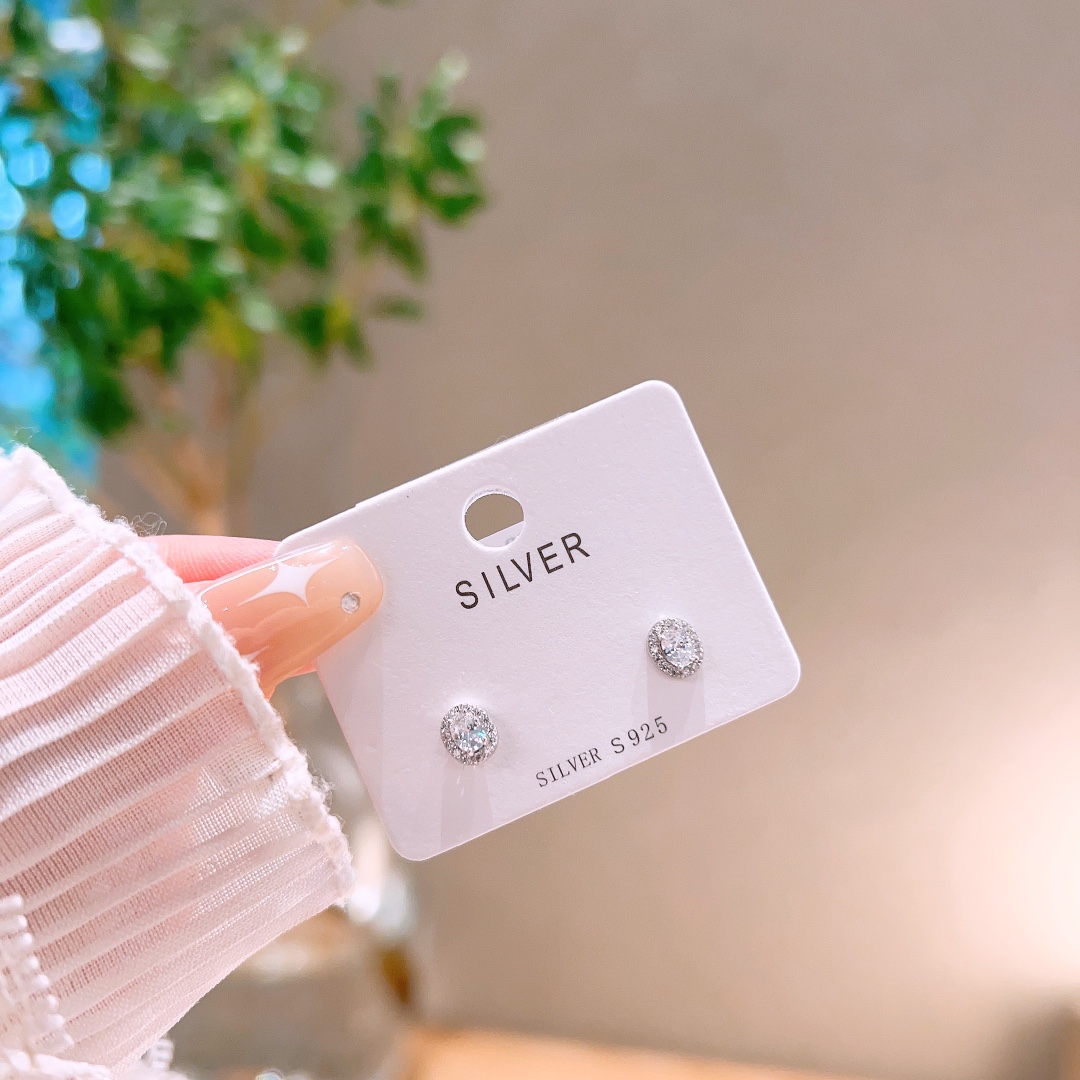 エレガント純銀イヤリングゴールド パーティー