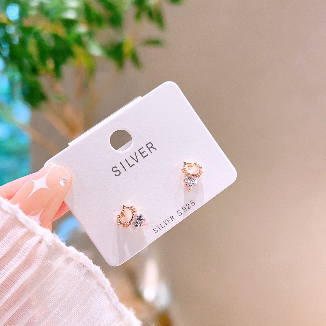 インスタ風ニッケル無添加銀イヤリングゴールド 母の日