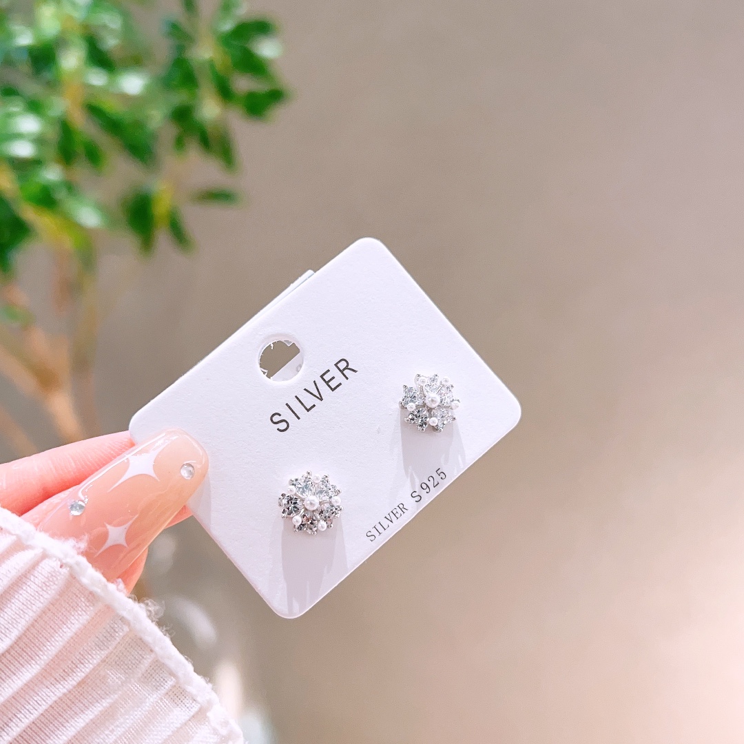 ミニマリストS925スターリングシルバーイヤリングゴールド 新年