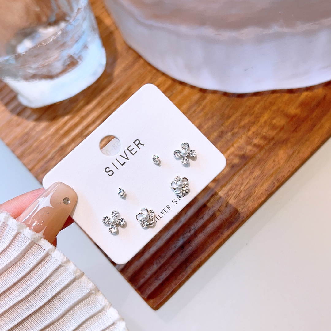 Massivsilber Ohrringe Schick Hochzeit Gold