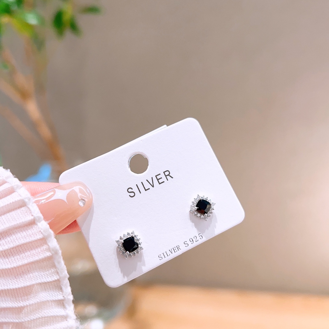 925 Silber Ohrringe Koreanischer Stil Reise Gold