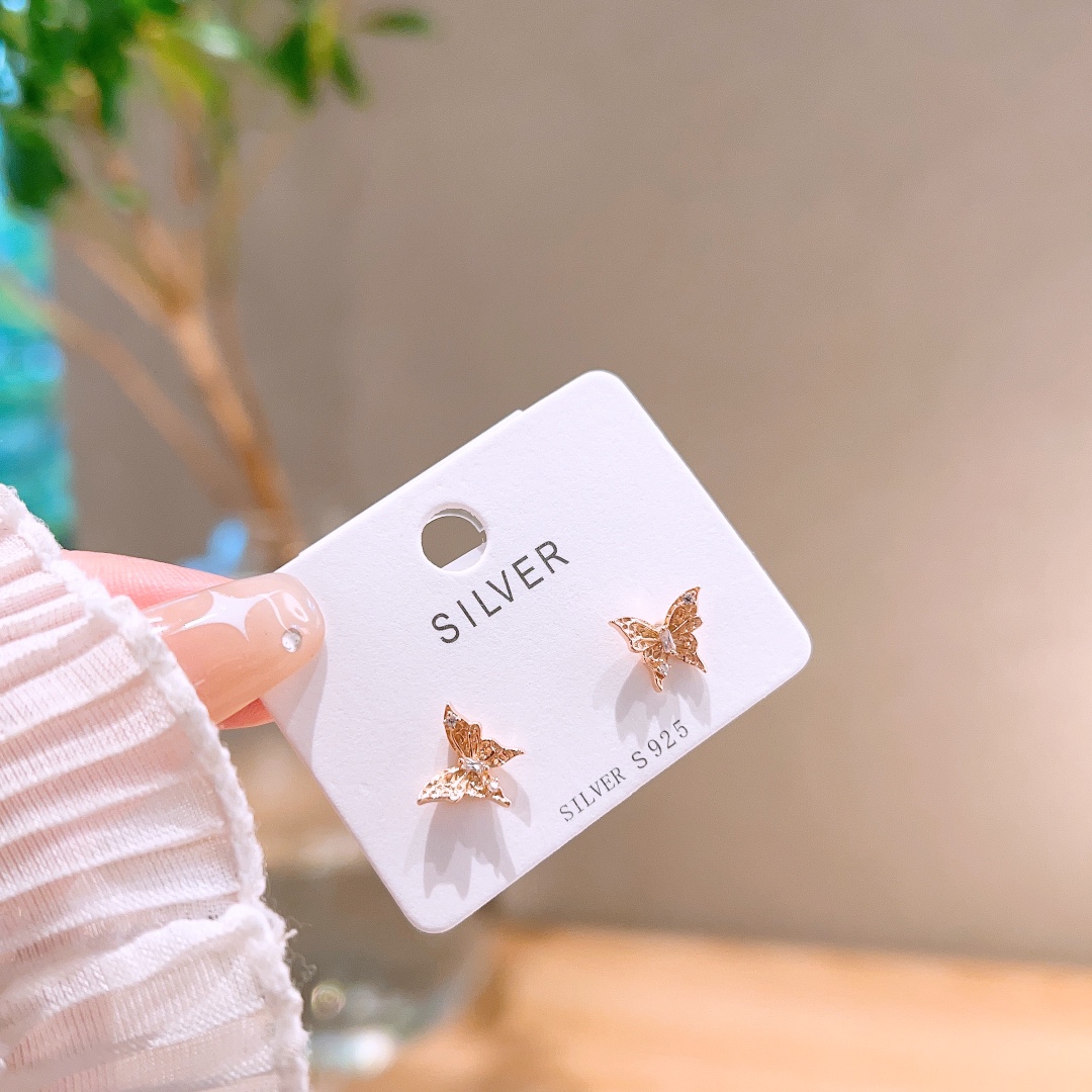 Hypoallergenes Silber Ohrringe Künstlerisch Jahrestag Silber