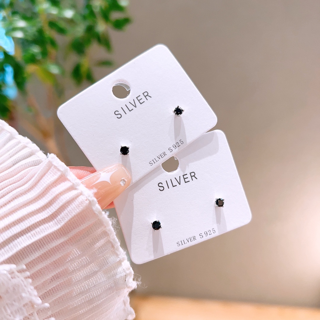 Allergiearmes Silber Ohrringe Minimalistisch Reise Gold