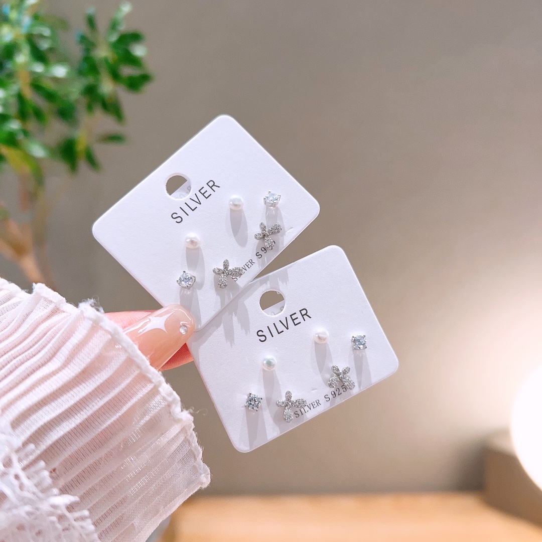 Allergiearmes Silber Ohrringe Vintage Vatertag Silber