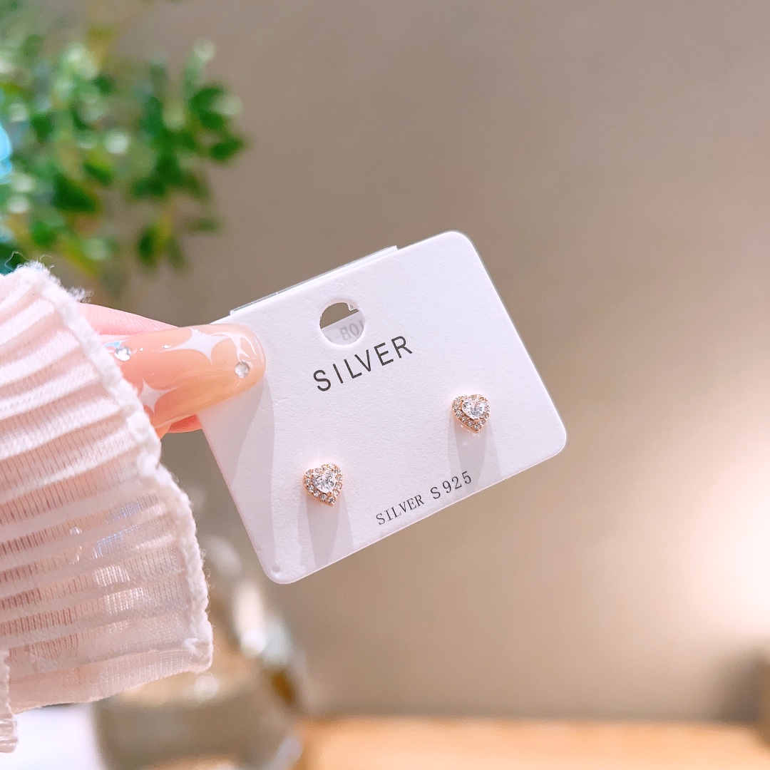 925 Silber Ohrringe Vintage Arbeitsplatz Gold