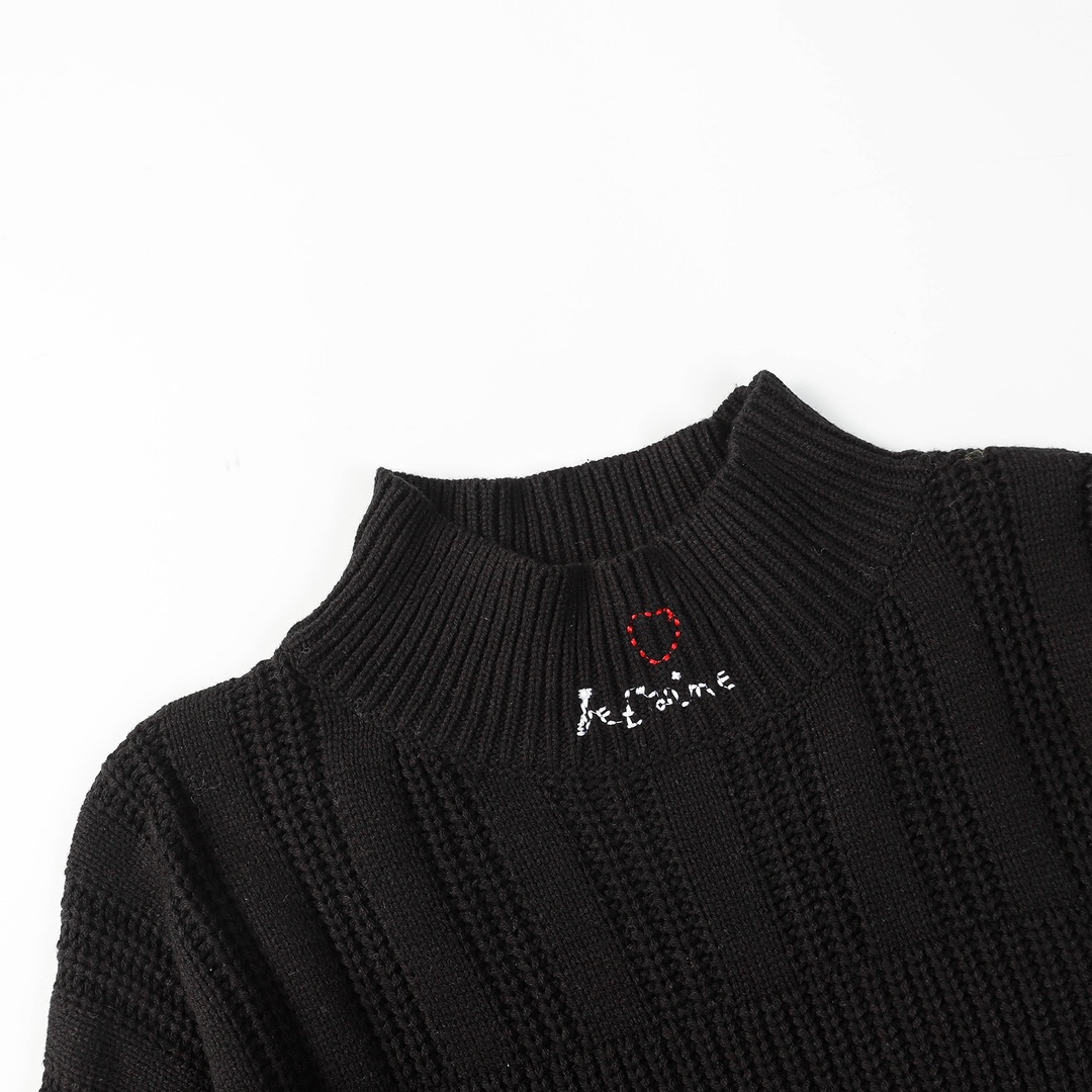 “Balenciaga Embroidered Kimono with Logo, Crack-Up Sweater in Black and Pink” - 图片 3